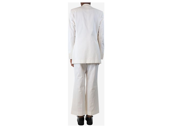 Maison Martin Margiela Completo giacca e pantalone bianco a due pezzi - taglia UK 6 - vista 2