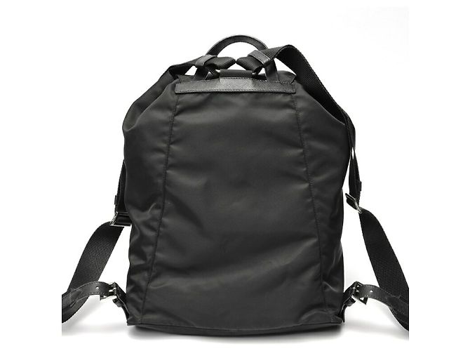 Zaino in Nylon e Pelle Saffiano Prada Nero - vista 3