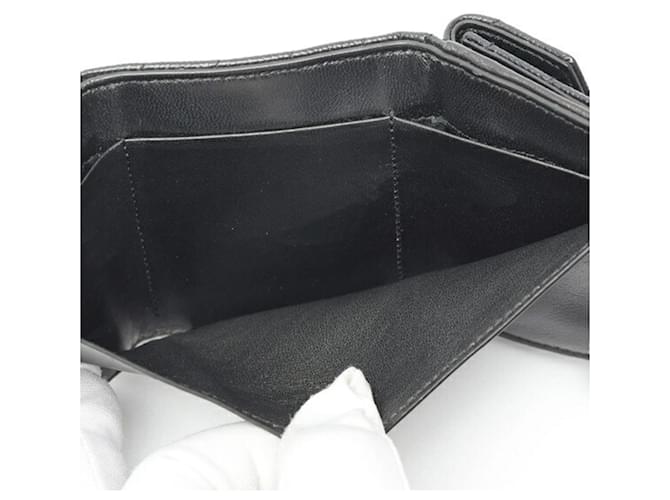 Saint Laurent Monogram Tri-fold Tiny Wallet Schwarz - Ansicht 7