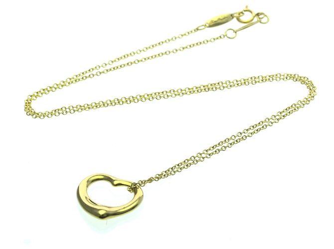 Tiffany & Co Collana Pendente Cuore Aperto Tiffany D'oro - vista 17