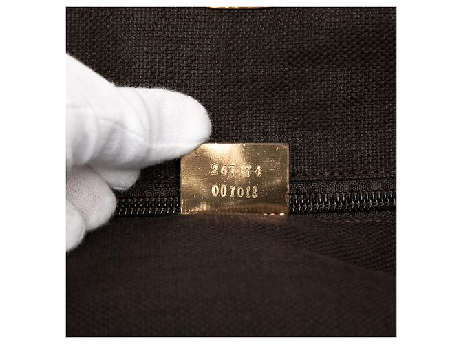 Tote en toile GG dorée Gucci - vue 6