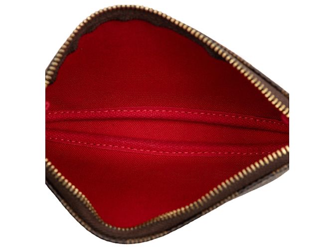 Mini Pochette Accessoires Damier Ebene Marrone Louis Vuitton - vista 4