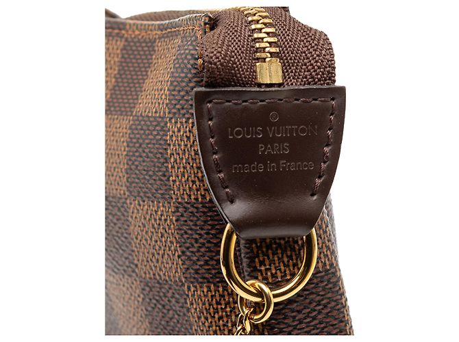 Mini Pochette Accessoires Damier Ebene Marrone Louis Vuitton - vista 5