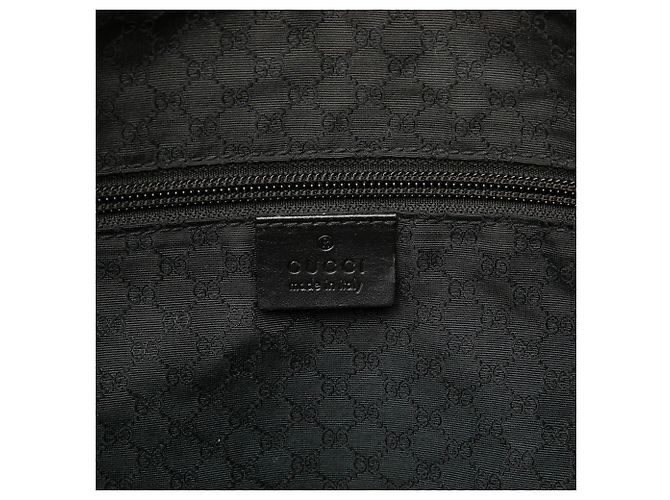 Borsa a spalla in nylon nero Gucci - vista 5