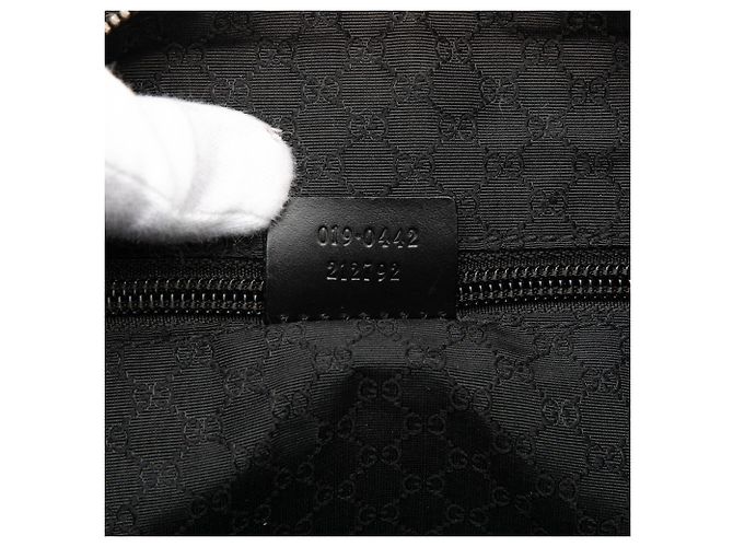 Borsa a spalla in nylon nero Gucci - vista 6