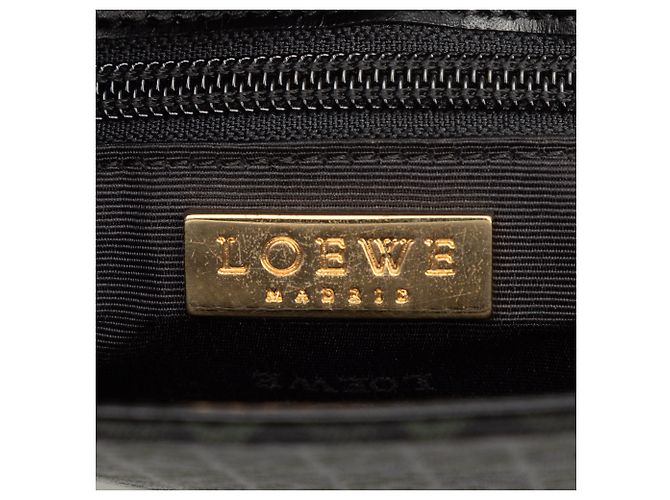Borsa a Spalla in Tela Anagramma Nera LOEWE Nero - vista 5