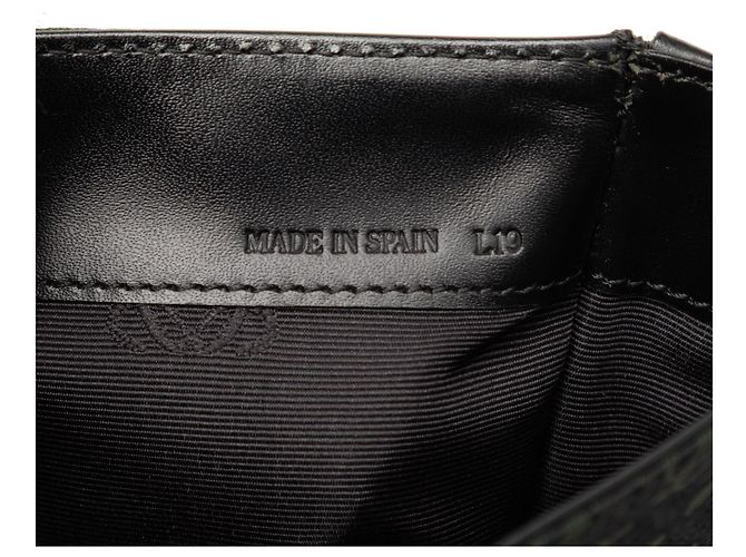 Borsa a Spalla in Tela Anagramma Nera LOEWE Nero - vista 6