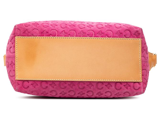 Céline Borsa a Spalla in Camoscio Celine Pink C Macadam Rosa - vista 3