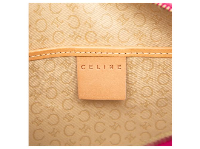 Céline Borsa a Spalla in Camoscio Celine Pink C Macadam Rosa - vista 5