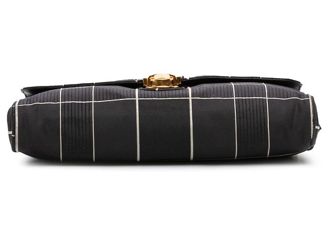 Borsa a tracolla a catena Tessuto nera Prada Nero - vista 3