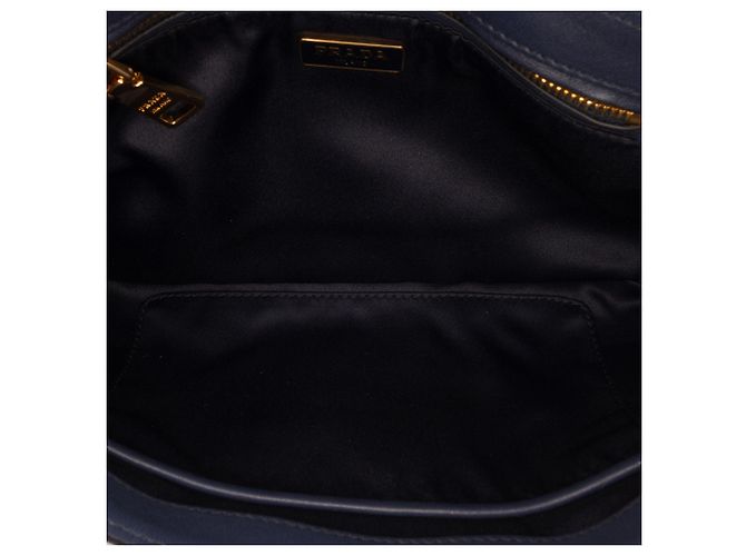 Borsa a tracolla a catena Tessuto nera Prada Nero - vista 4