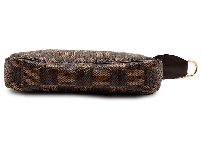 Mini Pochette Accessoires Damier Ebene Marron Louis Vuitton - vue 3