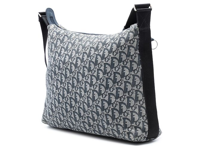 Borsa a tracolla in tela Trotter Diorissimo blu Dior Blu navy - vista 2