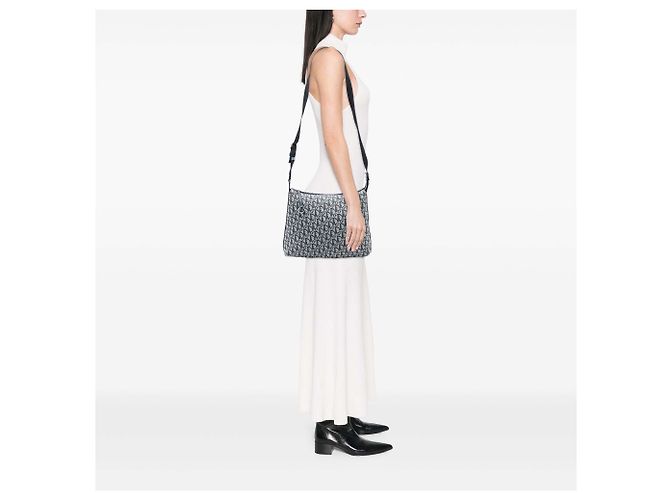 Borsa a tracolla in tela Trotter Diorissimo blu Dior Blu navy - vista 7