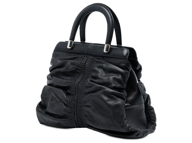 Borsa a cornice Karenina in agnello nero di Dior - vista 2