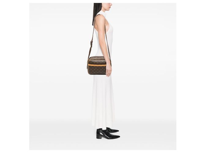 Louis Vuitton Brauner Monogram Reporter PM - Ansicht 7