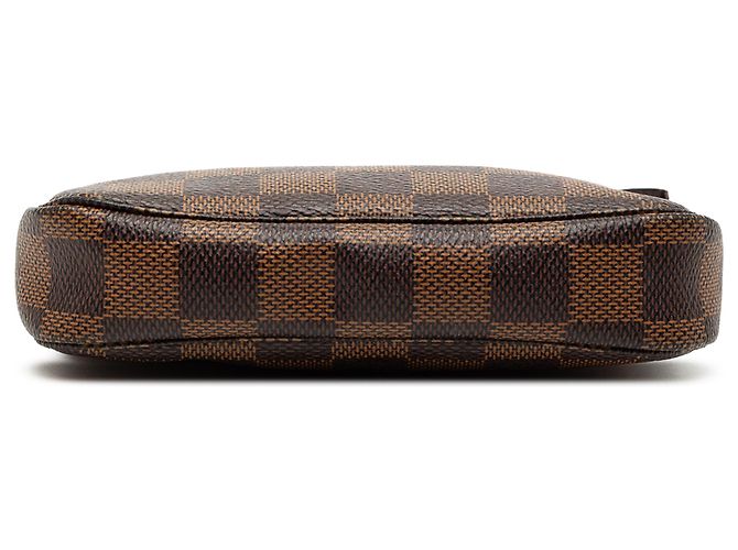 Mini Pochette Accessoires Damier Ebene Marrone Louis Vuitton - vista 3