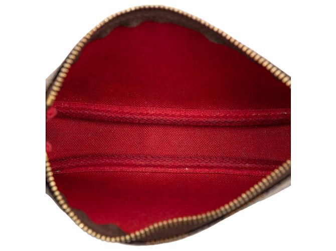 Mini Pochette Accessoires Damier Ebene Marrone Louis Vuitton - vista 4