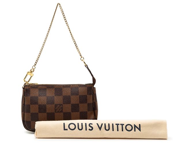 Mini Pochette Accessoires Damier Ebene Marrone Louis Vuitton - vista 8