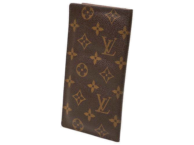 Cartera Larga Brazza Monograma Marrón Louis Vuitton Castaño - vista 2