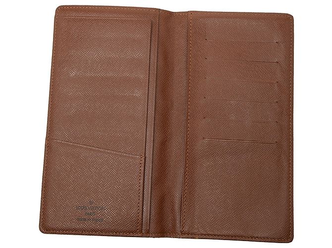 Cartera Larga Brazza Monograma Marrón Louis Vuitton Castaño - vista 4