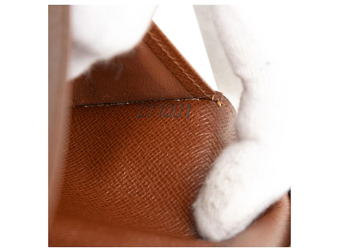 Cartera Larga Brazza Monograma Marrón Louis Vuitton Castaño - vista 6
