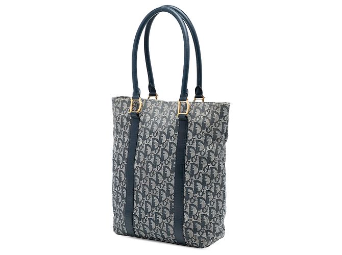 Dior Blue Diorissimo Trotter Canvas Tote - view 2