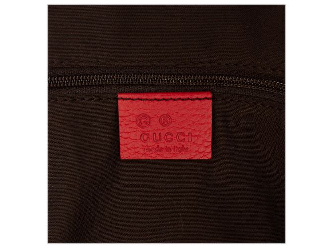 Borsa Gucci in pelle rossa con charm GG Rosso - vista 5