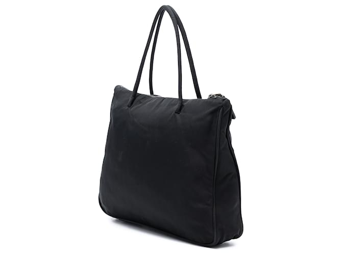 Borsa Tote Tessuto Nera Prada Nero - vista 2