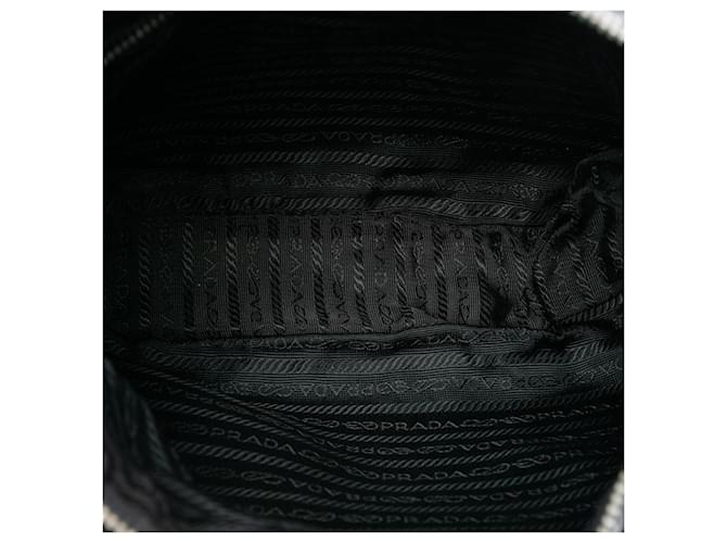 Borsa Tote Tessuto Nera Prada Nero - vista 4