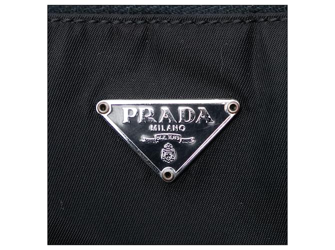 Borsa Tote Tessuto Nera Prada Nero - vista 5