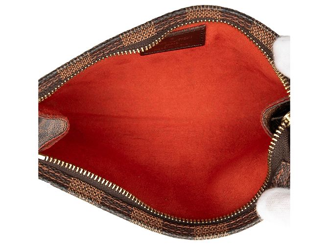 Bucket Pochette a secchiello Marais Damier Ebene Louis Vuitton Marrone - vista 4