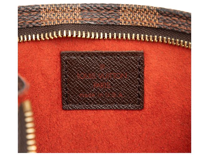 Bucket Pochette a secchiello Marais Damier Ebene Louis Vuitton Marrone - vista 5