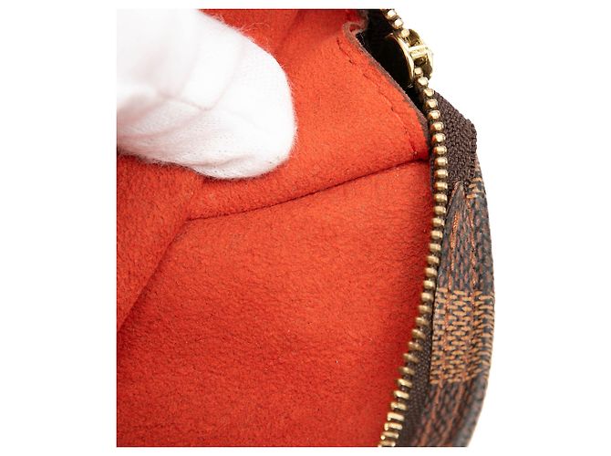 Bucket Pochette a secchiello Marais Damier Ebene Louis Vuitton Marrone - vista 6