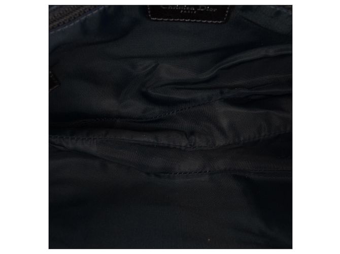 Saddle Borsa a tracolla Dior in denim blu obliquo con doppia sella - vista 4