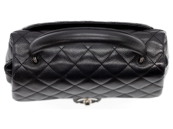 Coco Handle Chanel Kelly Top Handle – Caviar Nero, Finiture Argentate Silver hardware - vista 11
