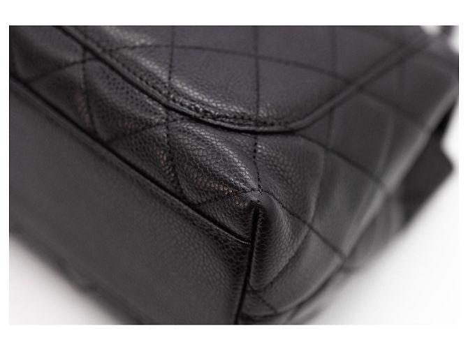 Coco Handle Chanel Kelly Top Handle – Caviar Nero, Finiture Argentate Silver hardware - vista 14