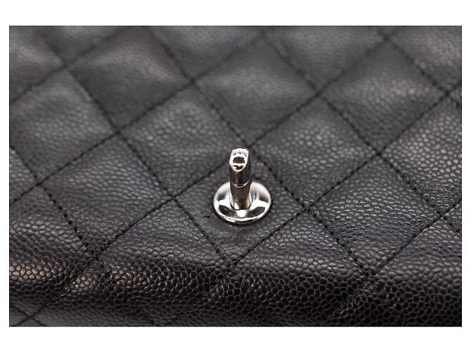 Coco Handle Chanel Kelly Top Handle – Caviar Nero, Finiture Argentate Silver hardware - vista 19