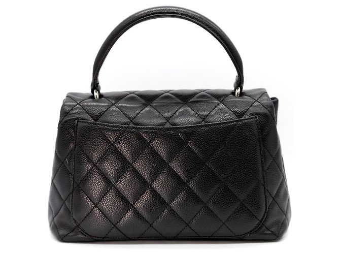 Coco Handle Chanel Kelly Top Handle – Caviar Nero, Finiture Argentate Silver hardware - vista 5