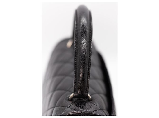 Coco Handle Chanel Kelly Top Handle – Caviar Nero, Finiture Argentate Silver hardware - vista 8