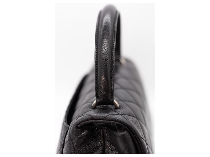 Coco Handle Chanel Kelly Top Handle – Caviar Nero, Finiture Argentate Silver hardware - vista 9