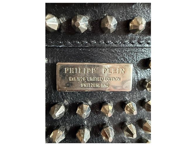 Philipp Plein Cintura larga con borchie e fibbie Nero - vista 6