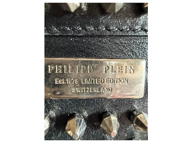 Philipp Plein Cintura larga con borchie e fibbie Nero - vista 8