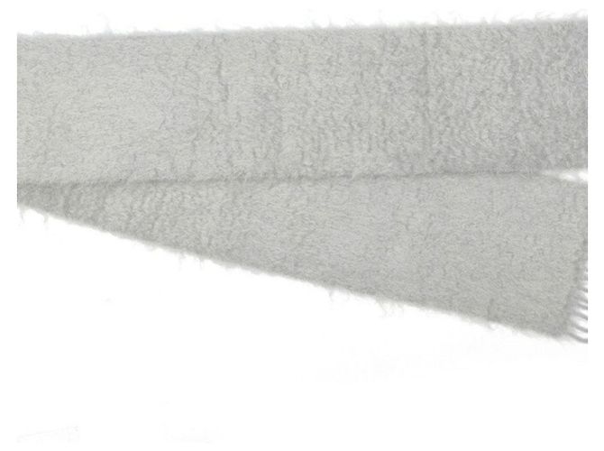 Sciarpa in mohair e lana grigia chiara Loewe Grigio - vista 2
