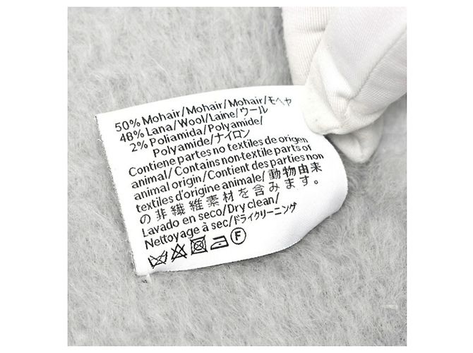 Sciarpa in mohair e lana grigia chiara Loewe Grigio - vista 4