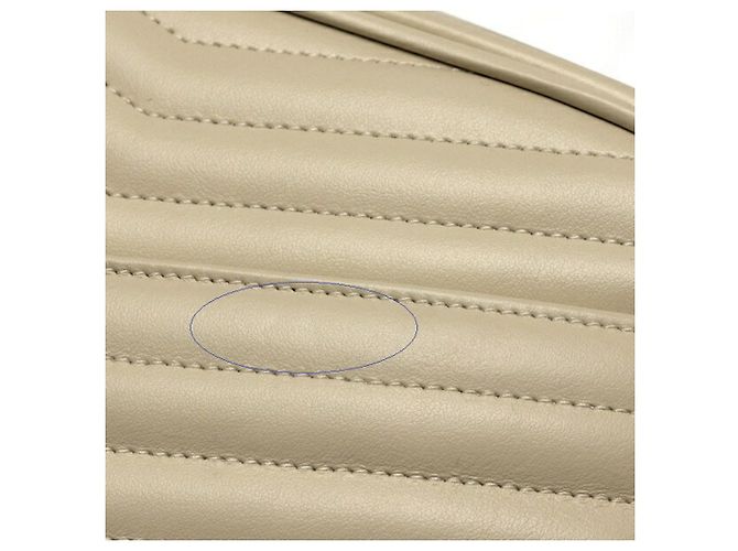 Borsa a Spalla Lou Chain di Saint Laurent Bianco Crudo - vista 4
