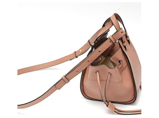 Borsa Hammock Mini Loewe con coulisse Beige - vista 2