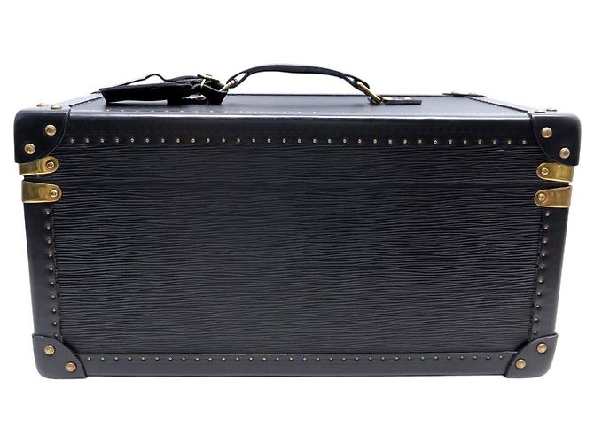 VANITY VINTAGE LOUIS VUITTON MALE BOITE A BOUTEILLES PELLE EPI NERA - vista 2