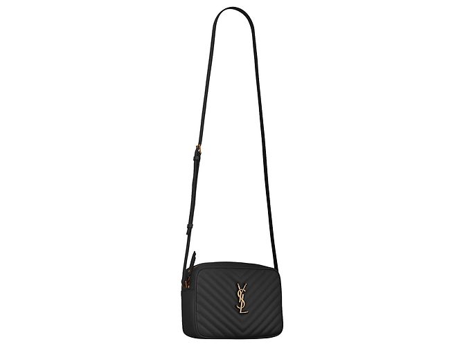 Borsa a tracolla Lou di Saint Laurent Nero - vista 2
