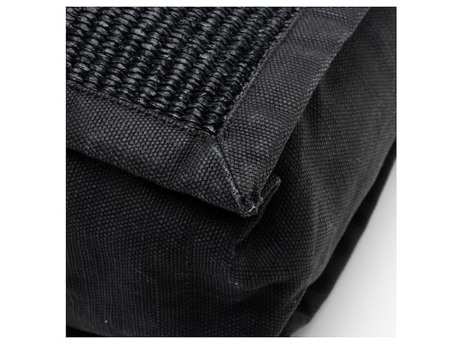 Saint Laurent Raffia Rive Gauche Tasche Schwarz - Ansicht 10